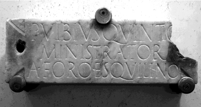 L’antico Esquilino non finisce mai di stupire: la storia di P. Vibius Quintio, un esempio di “Project Management” ante litteram