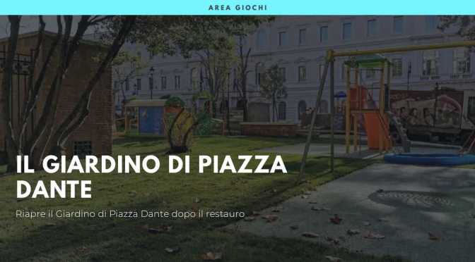 Piazza Dante: una sbirciatina tra le inferriate prima della riapertura ufficiale