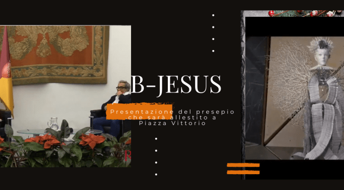 Presentazione ufficiale del Presepio “B-Jesus” che verrà allestito nei primi giorni del 2021 nel giardino di Piazza Vittorio