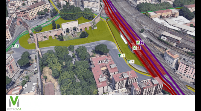 Un progetto di Metrovia per l’area di Porta Maggiore e via Giolitti  finalmente rispettoso dei tesori archeologici della zona