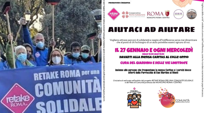 27 gennaio 2021 “Aiutaci ad aiutare” al Colle Oppio