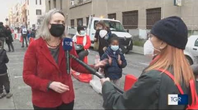 TG3 Lazio : Servizio sulla pedonalizzazione di via Bixio