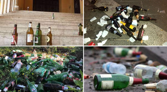 Sabato 29 maggio presso largo Leopardi continua la raccolta di firme per vietare il consumo di bevande alcoliche d’asporto in tutte le aree pubbliche e giardini