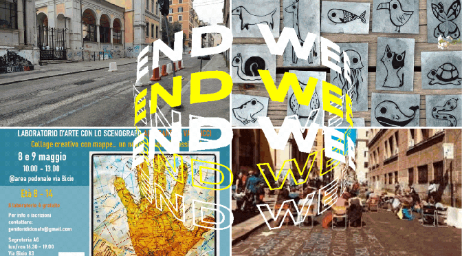 8 – 9 maggio 2021 “Cartografia Creativa” laboratorio d’arte (età 8-14 anni) nell’area pedonale di via Bixio