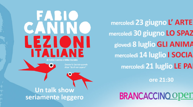 30 giugno 2021 “Lezioni Italiane – lo Spazio” al Brancaccino openair