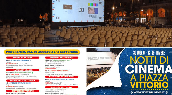“Notti di Cinema a Piazza Vittorio”: il programma fino al 12 settembre 2021