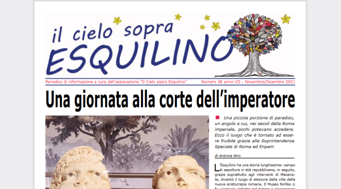 E’ uscito “Il Cielo sopra Esquilino” numero 38 – novembre/dicembre 2021