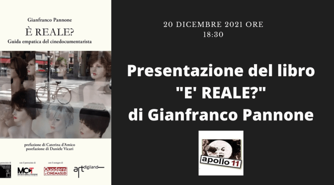 20 dicembre 2021 Presentazione del libro “E’ reale?” all’Apollo 11