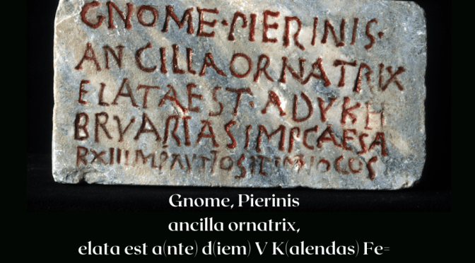 Pillole di epigrafia latina #1 a cura del Museo Nazionale Romano