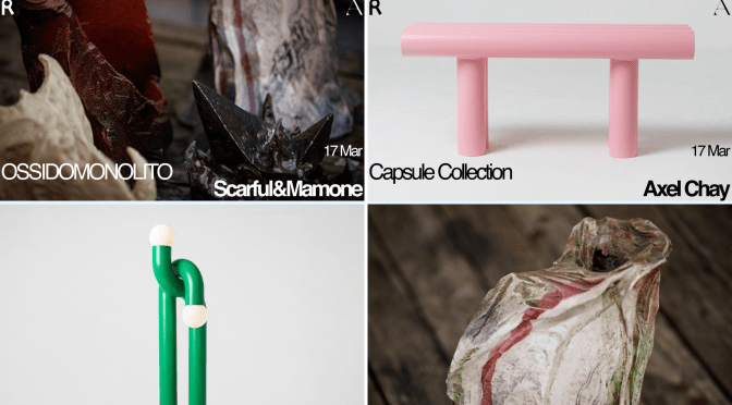 17 marzo 2022 “Axel Chay Capsule Collection | Apartamento” e “Scarful&Mamone: OSSIDOMONOLITO | Opening Exhibition” al Contemporary Cluster – Palazzo Brancaccio