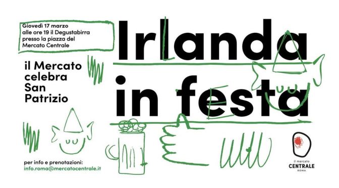 17 marzo 2022 “Irlanda in festa” al Mercato Centrale