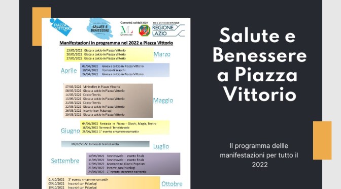 Un 2022 pieno di manifestazioni ed eventi a Piazza Vittorio