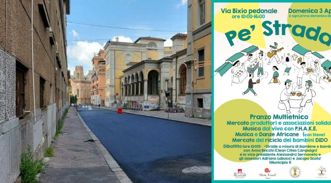 3 aprile 2022 “Pe’ strada” nell’area pedonale di via Bixio