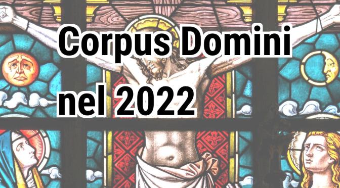 La tradizionale processione del Corpus Domini anche quest’anno non si farà