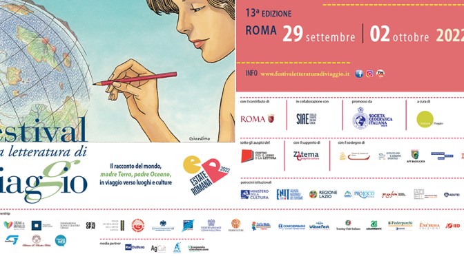 Dal 29/09 al 02/10/22 “Festival della letteratura di viaggio” al Palazzo Merulana