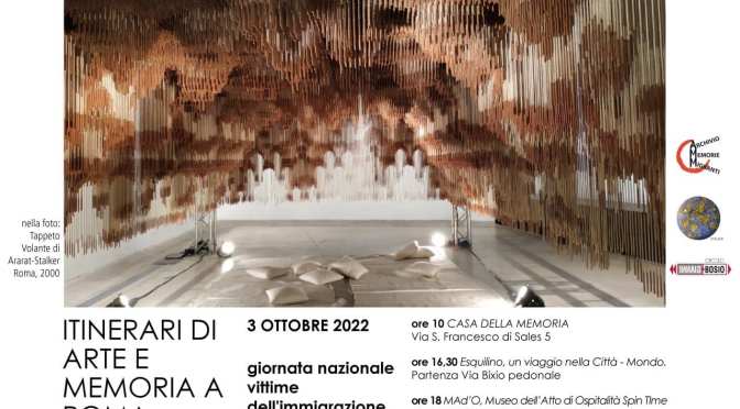 03/10/22 “Giornata Nazionale delle vittime dell’immigrazione”