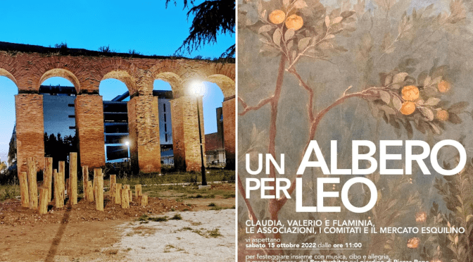 15/10/22 “Un albero per Leo” a Piazza Pepe