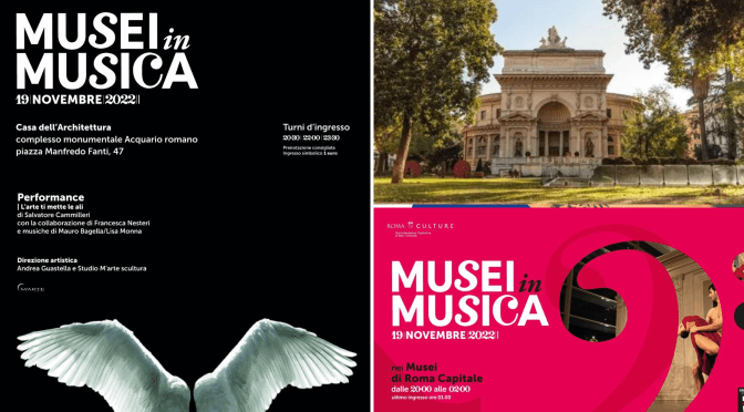 19/11/22 “L’arte ti mette le ali” all’Acquario Romano