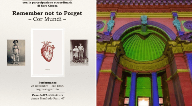 24/11/22 “Remember not to Forget” all’Acquario Romano