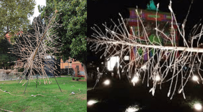 “L’Albero dei Tutti” installazione di Gregor Prugger nel giardino dell’Acquario Romano visibile fino alla fine di novembre 2022