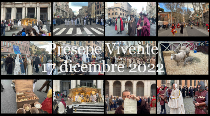 Alcune immagini e un video della prima edizione del “Presepe Vivente” del 17/12/22