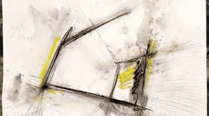 La nascita di un’opera d’arte in diretta nello studio dall’artista Michele De Luca all’Esquilino