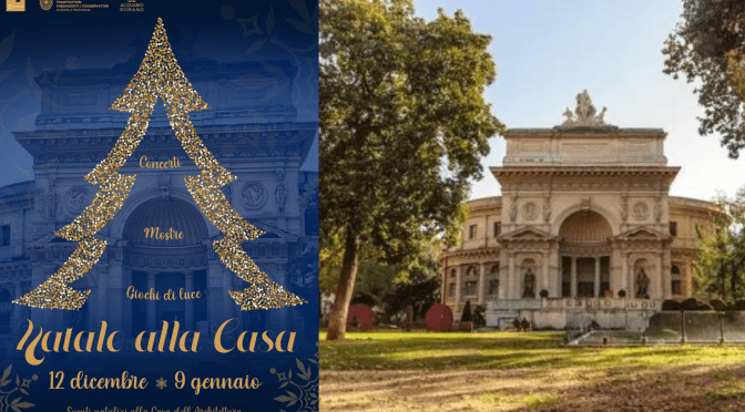 Dal 12/12/22 al 9/1/23 “Natale alla Casa” Concerti, mostre, giochi di luce all’Acquario Romano