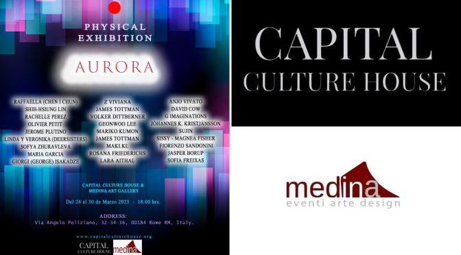 Dal 25 al 30/3/23 “Aurora” Physical Exhibition al Medina Art Gallery