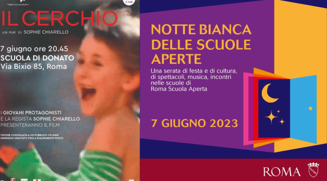 7/6/23 “Il cerchio” film di Sophie Chiarello alla Scuola Di Donato