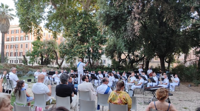 Luglio 2023 Acquario Romano: Alcuni momenti del Concerto della Banda Musicale della Marina Militare