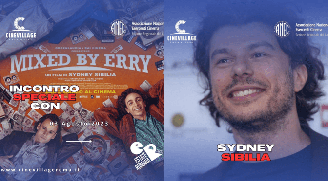 3/8/23 Incontro con Sidney Sibilia al CineVillage Piazza Vittorio dopo il film “Mixed by Erry”