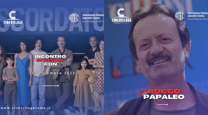 1/9/23 Incontro con Rocco Papaleo al CineVillage Piazza Vittorio al termine del film “Scordato”