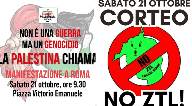 21/10/23 Due manifestazioni a Piazza Vittorio: previsti disagi al traffico e deviazioni dei mezzi pubblici