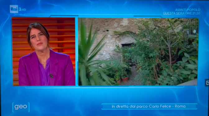 Il parco di via Carlo Felice in un servizio della trasmissione  “GEO” di RAI3