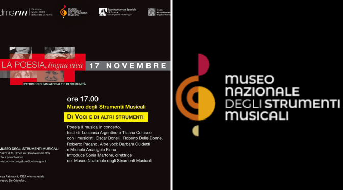 17/11/93 “Di voci e di altri strumenti – Poesia & Musica in concerto” al Museo Nazionale degli Strumenti Musicali