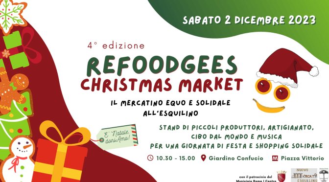 2/12/23 “Refoodges Christmas Market” al Giardino di Confucio
