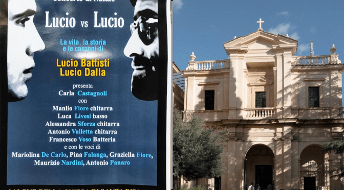 1/12/23 “Lucio vs. Lucio” Concerto di Natale nel Salone della chiesa di Santa Bibiana