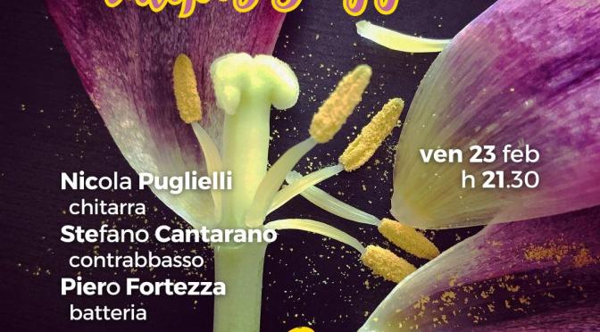23/2/24 “Tulipes Jazz Trio: Puglielli, Cantarano, Fortezza” al Gatsby Cafè