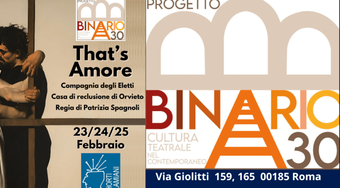 23-24-25/2/24 “That’s Amore” al Teatro Binario 30