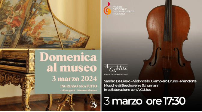 3/3/24 Museo Nazionale degli Strumenti Musicali: Ingresso gratuito e concerto