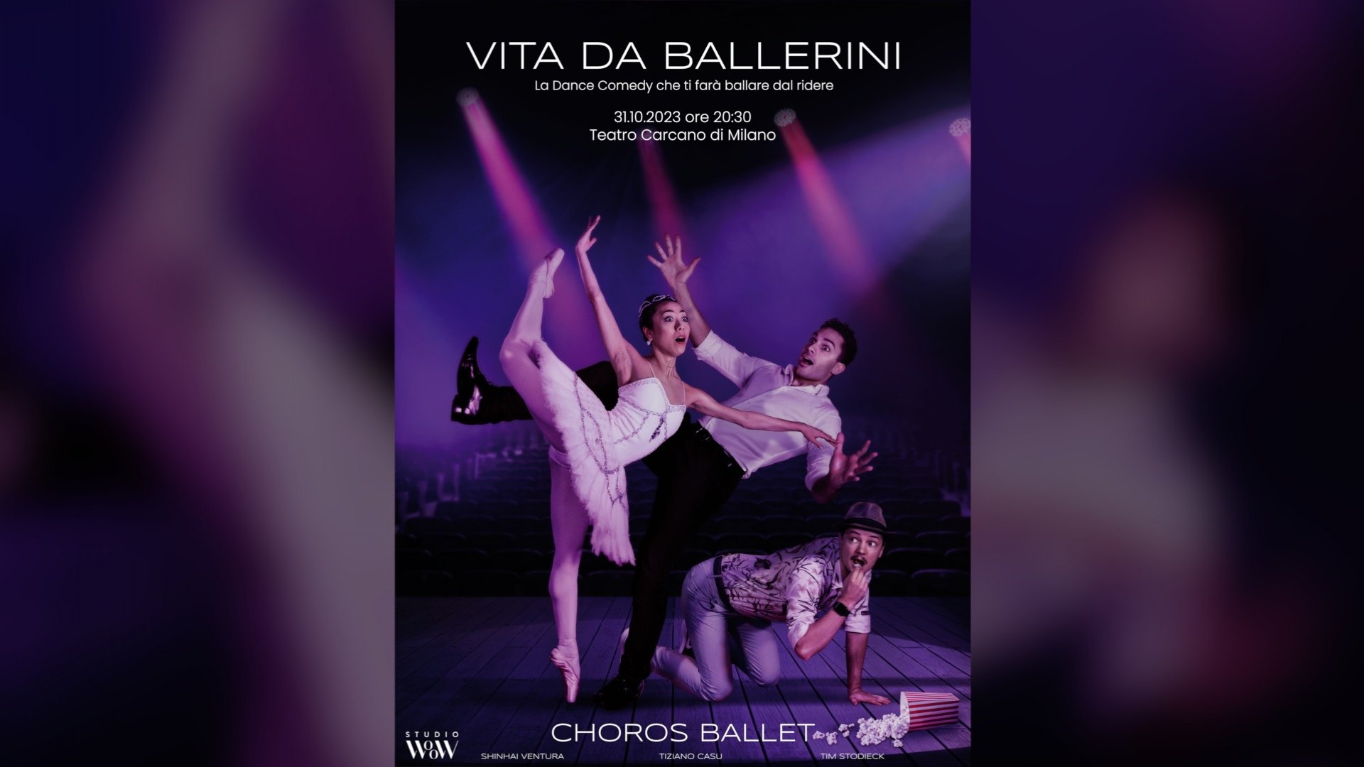 26 e 27/4/24 “Choros Ballet – Vita da ballerini” al Teatro Brancaccio