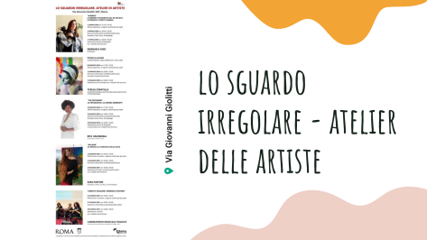 Novità!  “Lo sguardo irregolare – Atelier di Artiste” Galleria d’arte a via Giolitti, 349