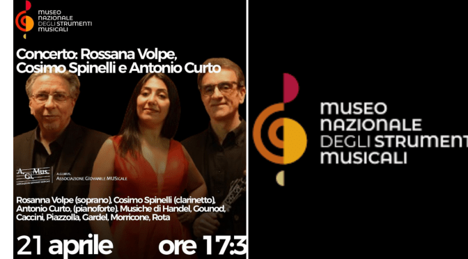 21/4/24 Concerto di Rosanna Volpe, Cosimo Spinelli e Antonio Curtal Museo Nazionale degli Strumenti Musicali