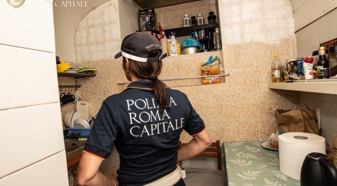 Polizia Locale chiude struttura ricettiva nei pressi della stazione Termini.