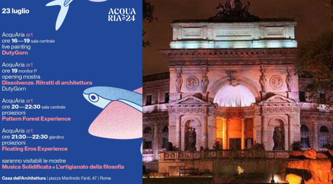 23/7/24 “Acquaria 2024” Il programma della giornata