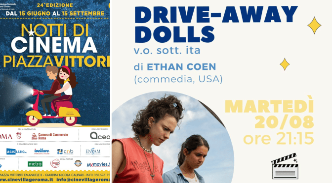 20/8/24 “Notti di cinema a Piazza Vittorio” Il programma della giornata