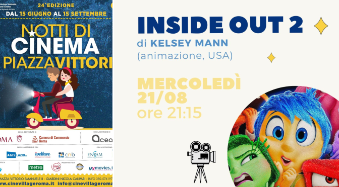 21/8/24 “Notti di cinema a Piazza Vittorio” Il programma della giornata