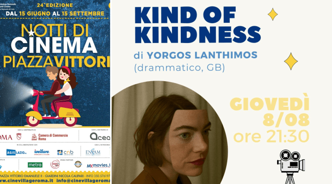 8/8/24 “Notti di cinema a Piazza Vittorio” Il programma della giornata