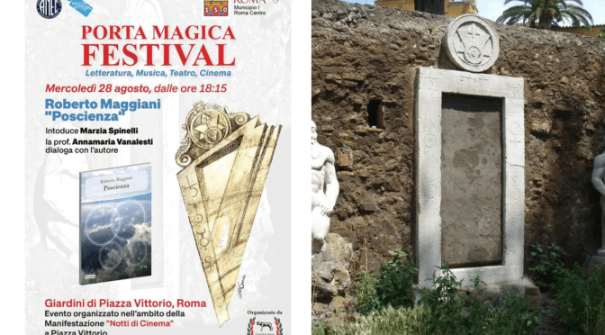 28/8/24 Porta Magica Festival – Presentazione del libro “Poscienza” al CineVillage Piazza Vittorio
