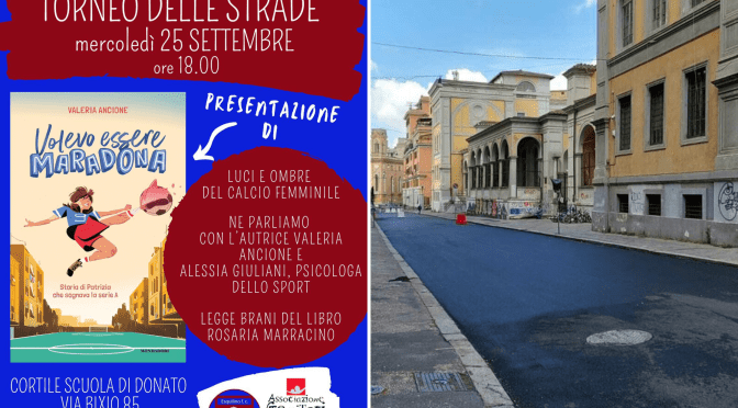 25/9/24 Presentazione del libro “Volevo essere Maradona” presso il cortile della Scuola Di Donato